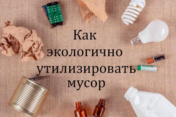 Как экологично утилизировать мусор